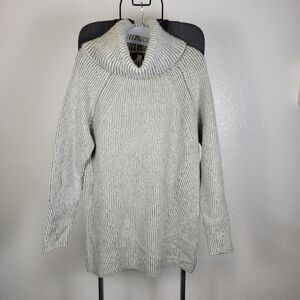 Pink Rose Women's Gray Turtleneck Cowl Neck Sweater Size S